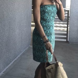 Spring Green Strapless Dress Rachel Roy